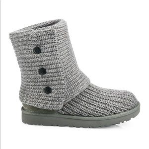 Ugg Cardy Knit Boots Gray - Size 6 (EUC)